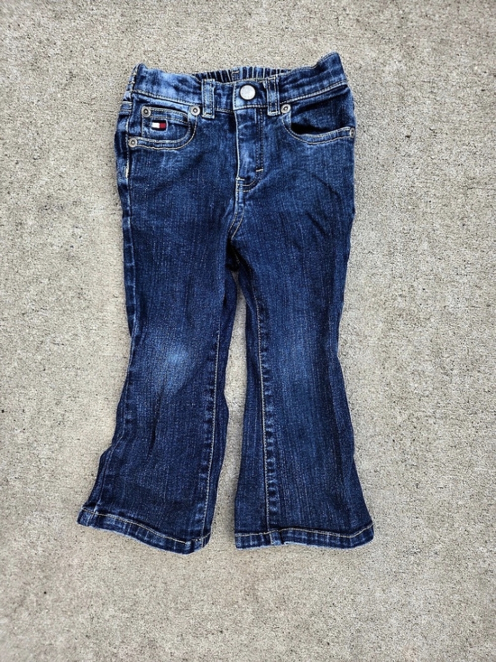 Tommy Hilfiger Girls Bootcut Jeans Size 2T Blue